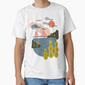 Bay Sunset T-Shirt - Minimalist Print for Adults - T-Shirt, Sweatshirt, Hoodie