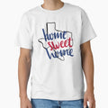 Home Sweet Home Texas Navy And Red T-Shirt - Unique Graphic Unisex - T-Shirt, Sweatshirt, Hoodie