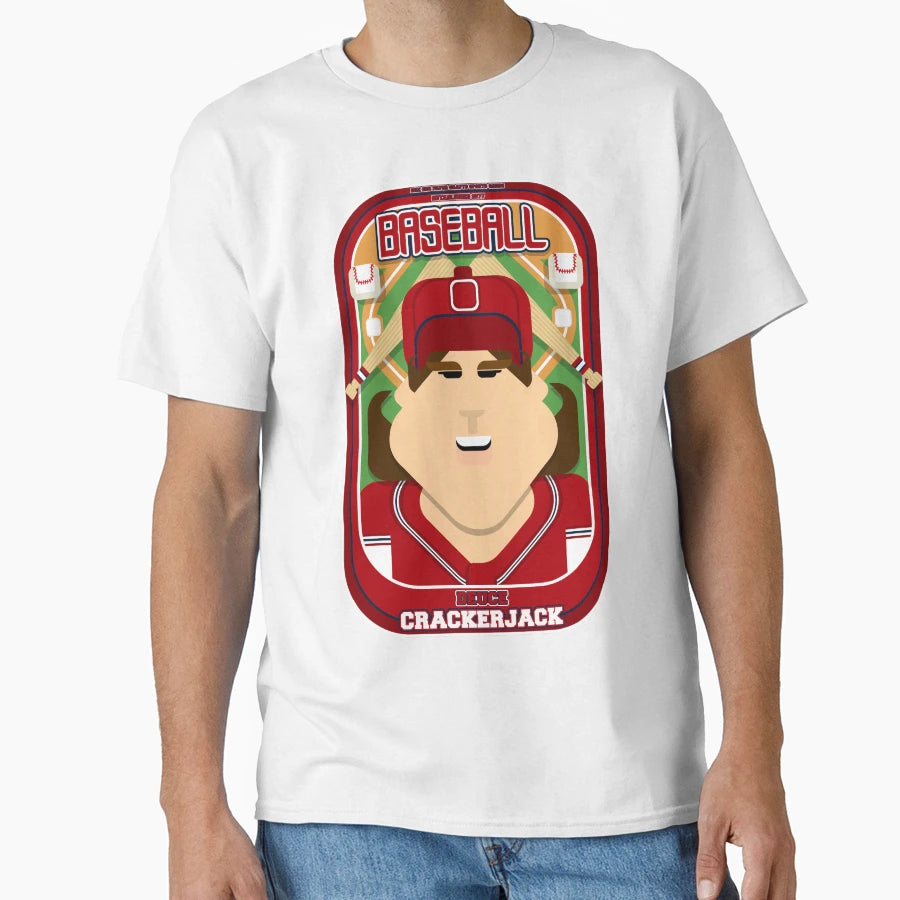 Baseball Red Blue White Deuce T-Shirt - Trendy Graphic for Adults - T-Shirt, Sweatshirt, Hoodie