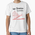 San Francisco California Golden T-Shirt - Fun Novelty Design for Adults - T-Shirt, Sweatshirt, Hoodie