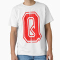 Big Red Letter Q T-Shirt - Graphic Print Unisex - T-Shirt, Sweatshirt, Hoodie