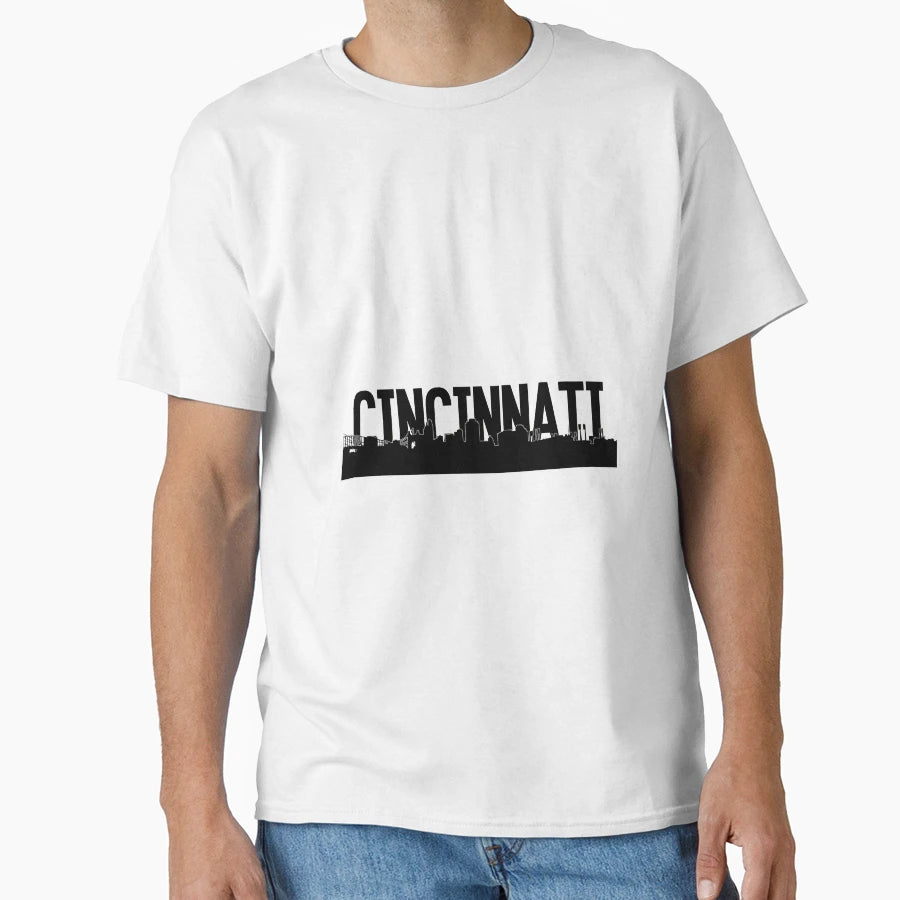 Cincinnatti Skyline T-Shirt - Graphic Print for Adults - T-Shirt, Sweatshirt, Hoodie