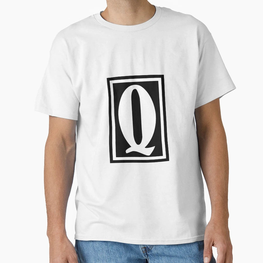 Fancy Letter Q T-Shirt - Casual Everyday Wear Unisex - T-Shirt, Sweatshirt, Hoodie