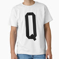 Letter Q T-Shirt - Graphic Print Unisex - T-Shirt, Sweatshirt, Hoodie