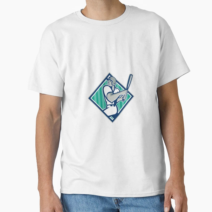 Baseball Hitter Batting Diamond T-Shirt - Custom Art Print for Adults - T-Shirt, Sweatshirt, Hoodie