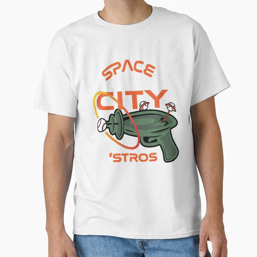 Space City Stros Houston Texas T-Shirt - Minimalist Print Unisex - T-Shirt, Sweatshirt, Hoodie