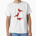 Funny Birds Northern Cardinal T-Shirt - Aesthetic Graphic for Adults - T-Shirt, Sweatshirt, Hoodie