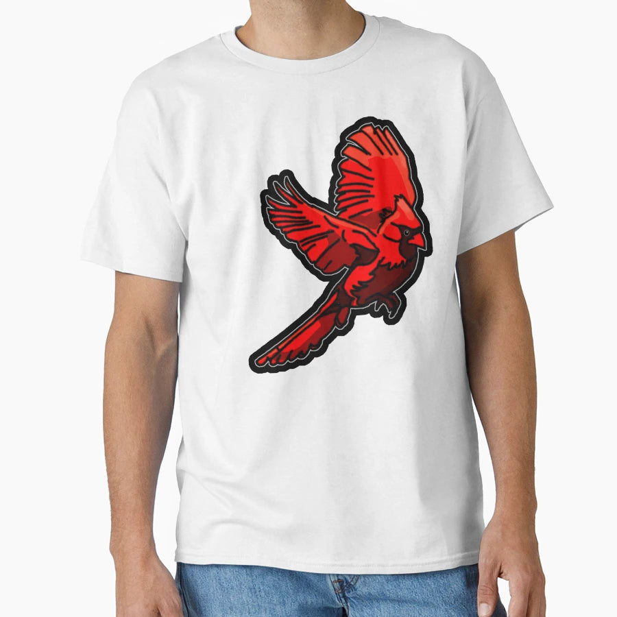 Cardinal Red Bird Flight T-Shirt - Trendy Graphic Men Women - T-Shirt, Sweatshirt, Hoodie