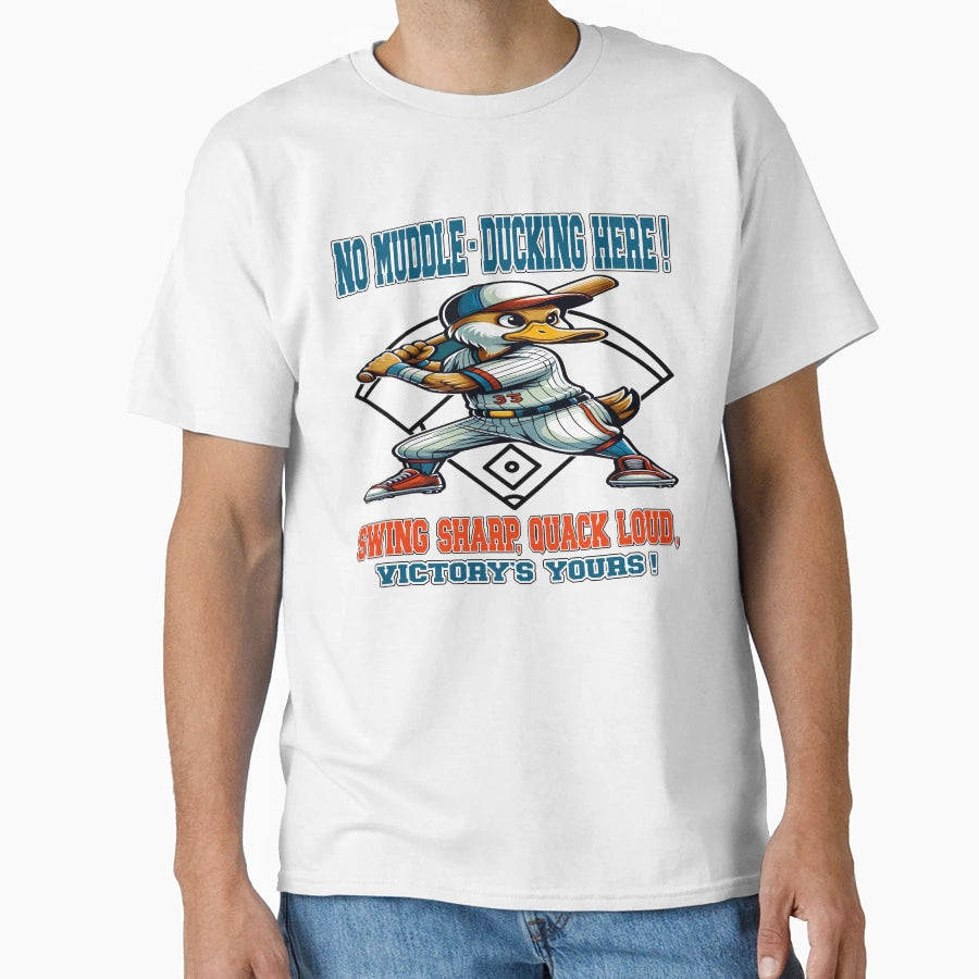 Baseball Ducks Home Run T-Shirt - Casual Everyday Wear for Adults - T-Shirt, Sweatshirt, Hoodie