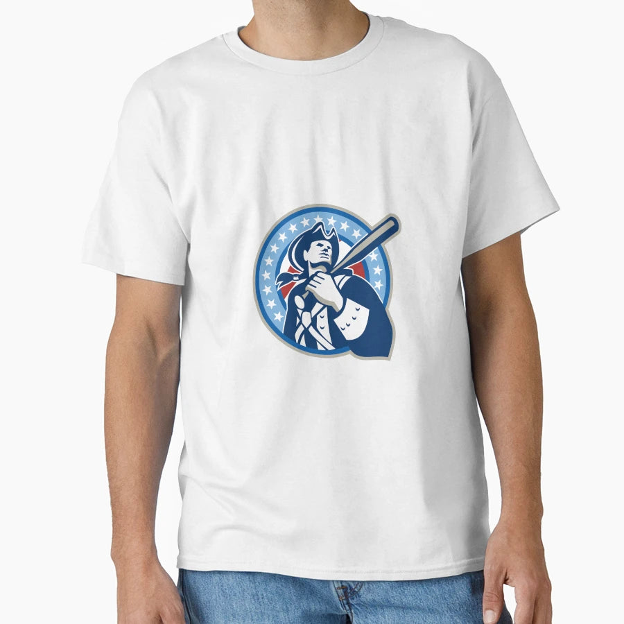 American Patriot Baseball Bat T-Shirt - Aesthetic Graphic Men Women - T-Shirt, Sweatshirt, Hoodie