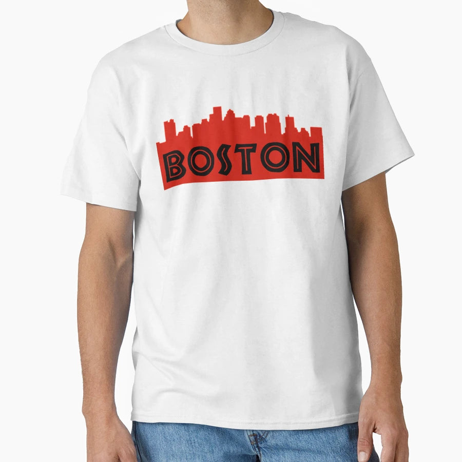 Boston Massachusetts City Tourist T-Shirt - Casual Everyday Wear Men Women - T-Shirt, Sweatshirt, Hoodie
