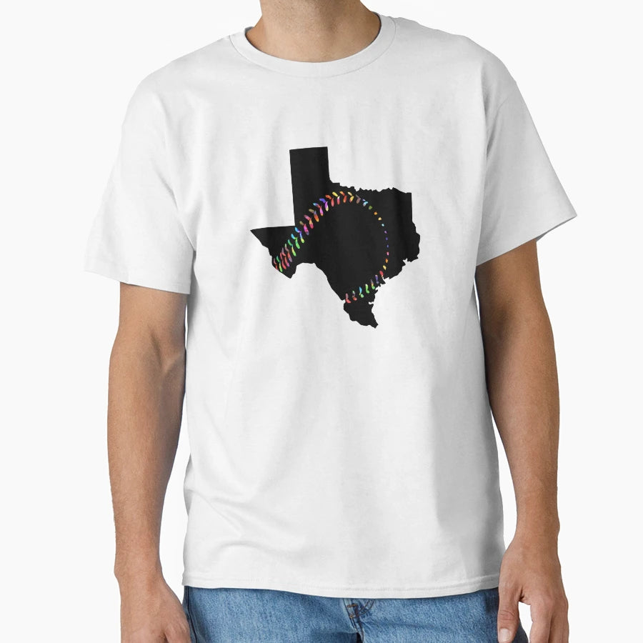 Texas Softball Baseball Tie Dye Stitch T-Shirt - Unique Graphic for Adults - T-Shirt, Sweatshirt, Hoodie