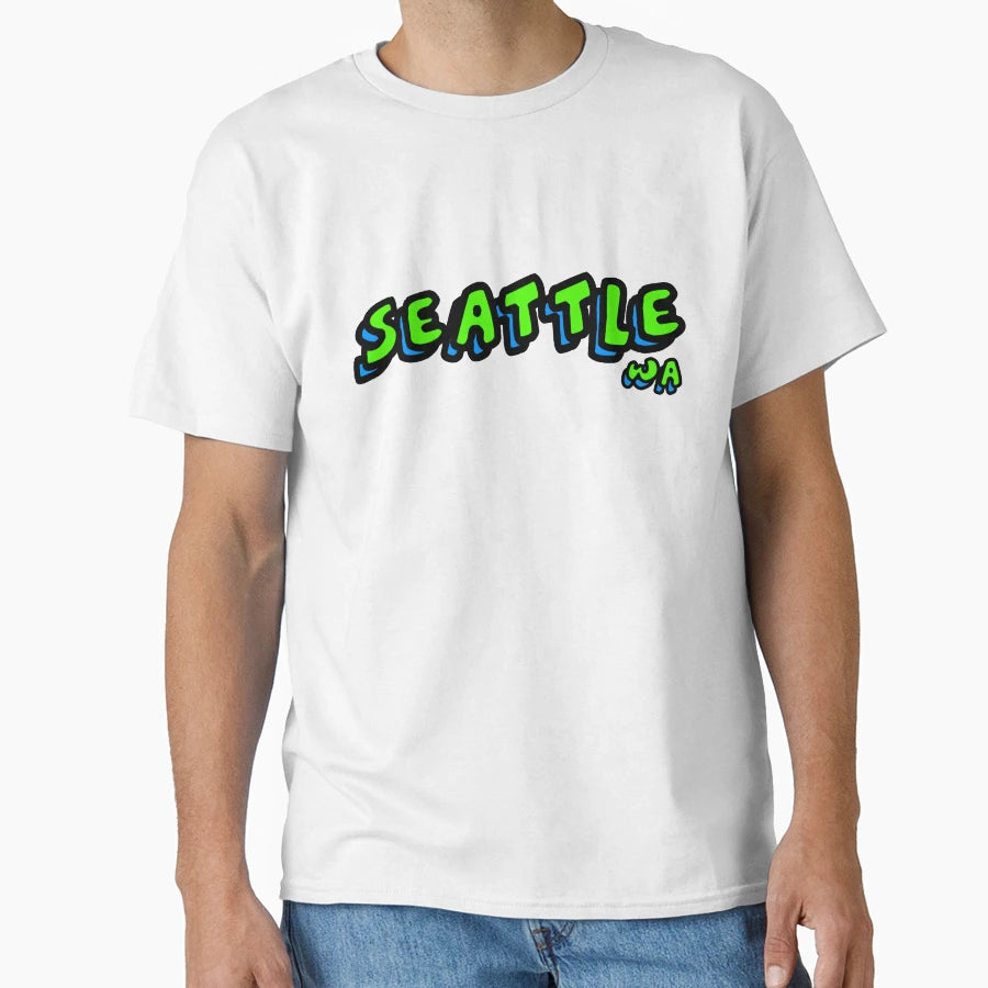 Seattle Bubble T-Shirt - Novelty Apparel for Adults - T-Shirt, Sweatshirt, Hoodie