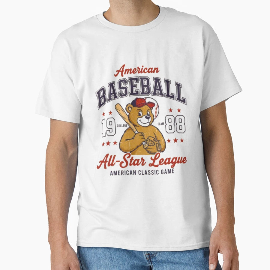 Baseball T-Shirt - Aesthetic Graphic for Adults - T-Shirt, Sweatshirt, Hoodie