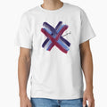 X Red White Blue T-Shirt - Aesthetic Graphic for Adults - T-Shirt, Sweatshirt, Hoodie