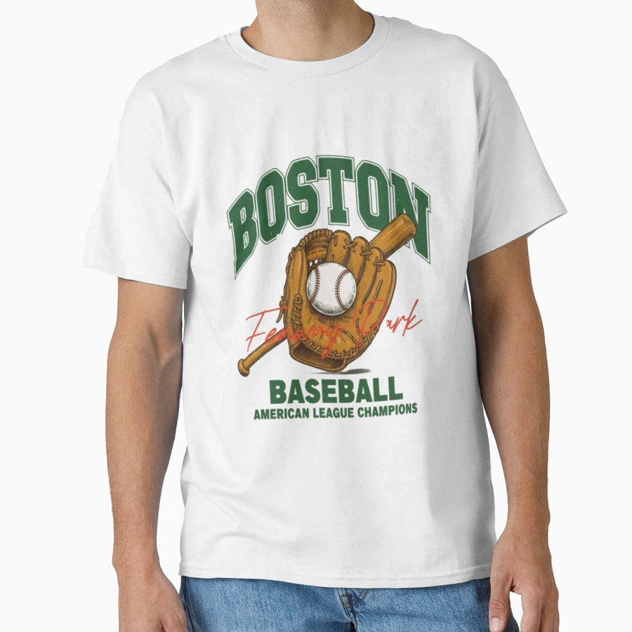 Boston Baseball T-Shirt - Casual Everyday Wear Men Women - T-Shirt, Sweatshirt, Hoodie