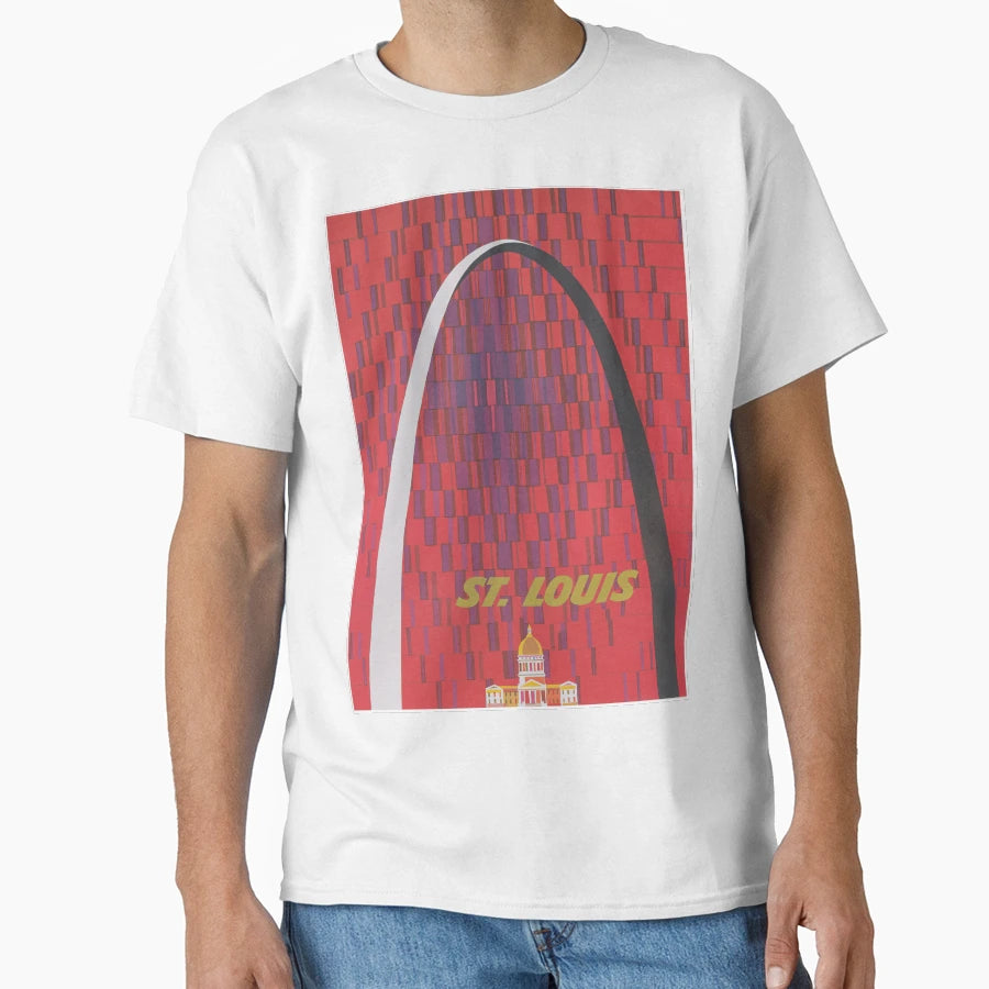 St Louis Gateway Arch Travel T-Shirt - Aesthetic Graphic Men Women - T-Shirt, Sweatshirt, Hoodie