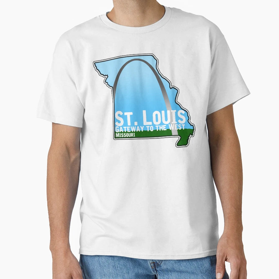 Arch St Louis Mo T-Shirt - Minimalist Print for Adults - T-Shirt, Sweatshirt, Hoodie