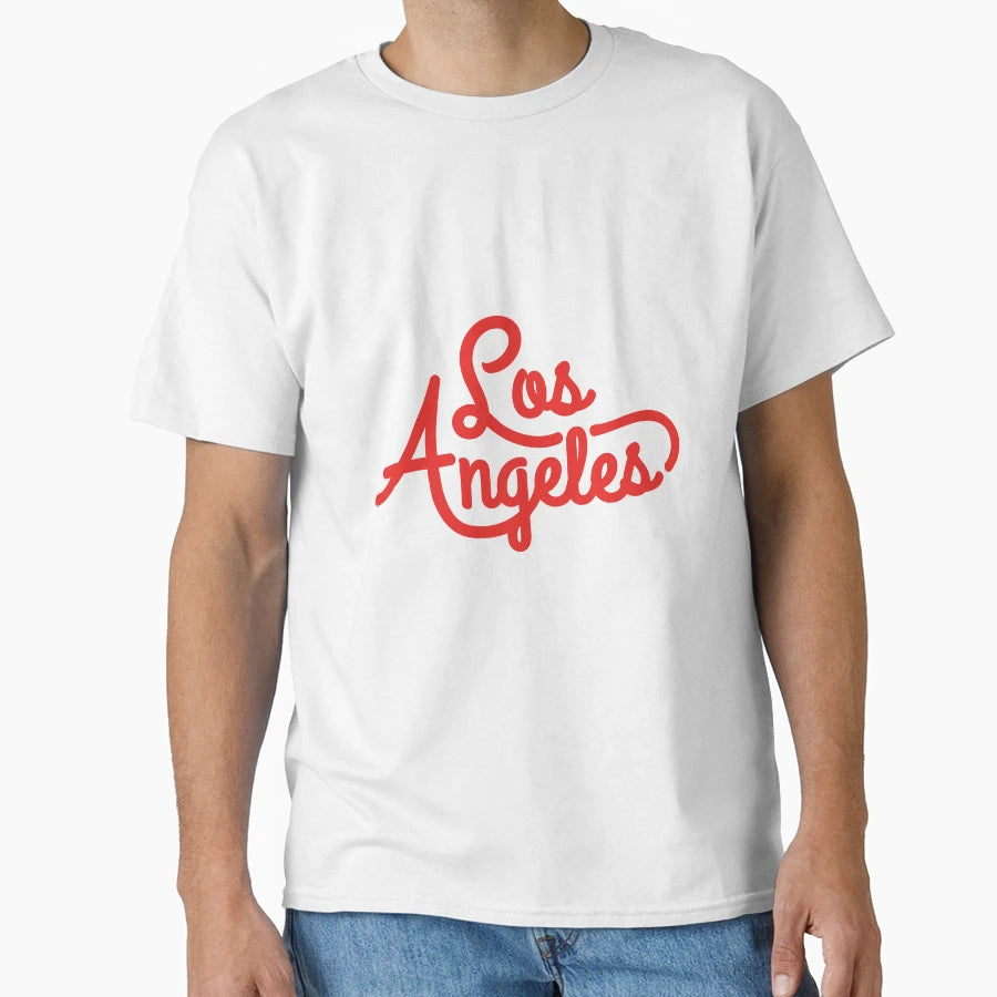 Los Angeles Typography T-Shirt - Minimalist Print Men Women - T-Shirt, Sweatshirt, Hoodie