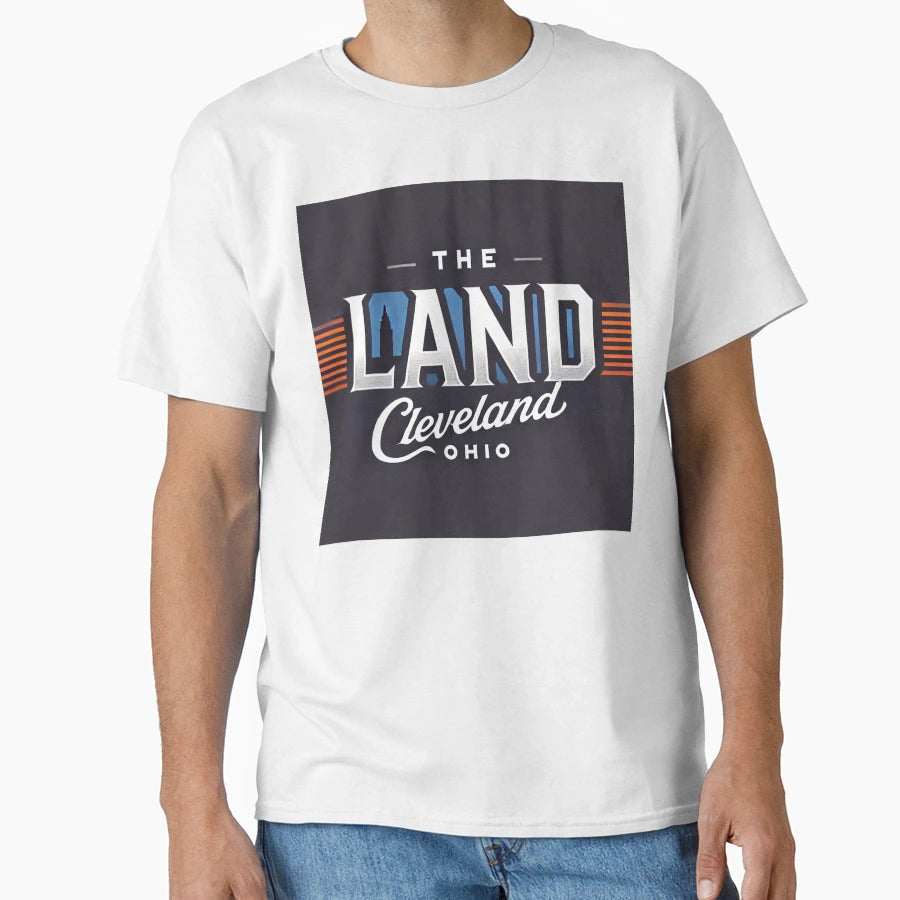 Land Cleveland Ohio Bold Logo T-Shirt - Streetwear Style for Adults - T-Shirt, Sweatshirt, Hoodie