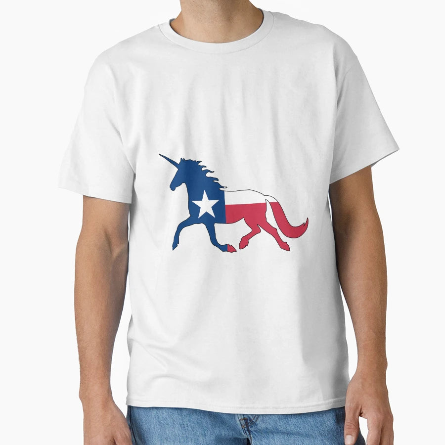 Texas Unicorn T-Shirt - Minimalist Print Men Women - T-Shirt, Sweatshirt, Hoodie