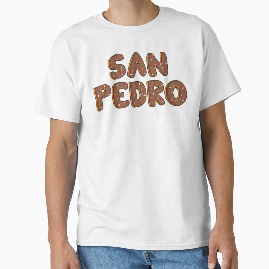 San Pedro Citie California Word Shaped T-Shirt - Trendy Graphic Men Women - T-Shirt, Sweatshirt, Hoodie