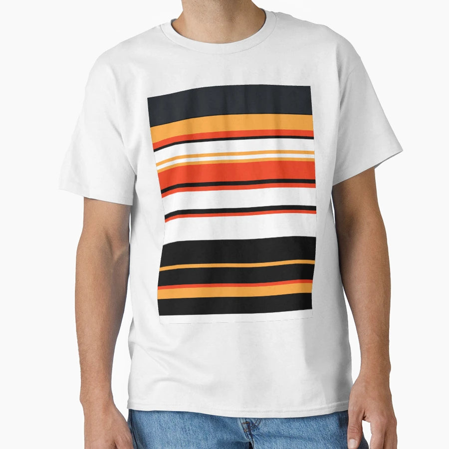 Sandro Striped Frilled T-Shirt - Casual Everyday Wear for Adults - T-Shirt, Sweatshirt, Hoodie