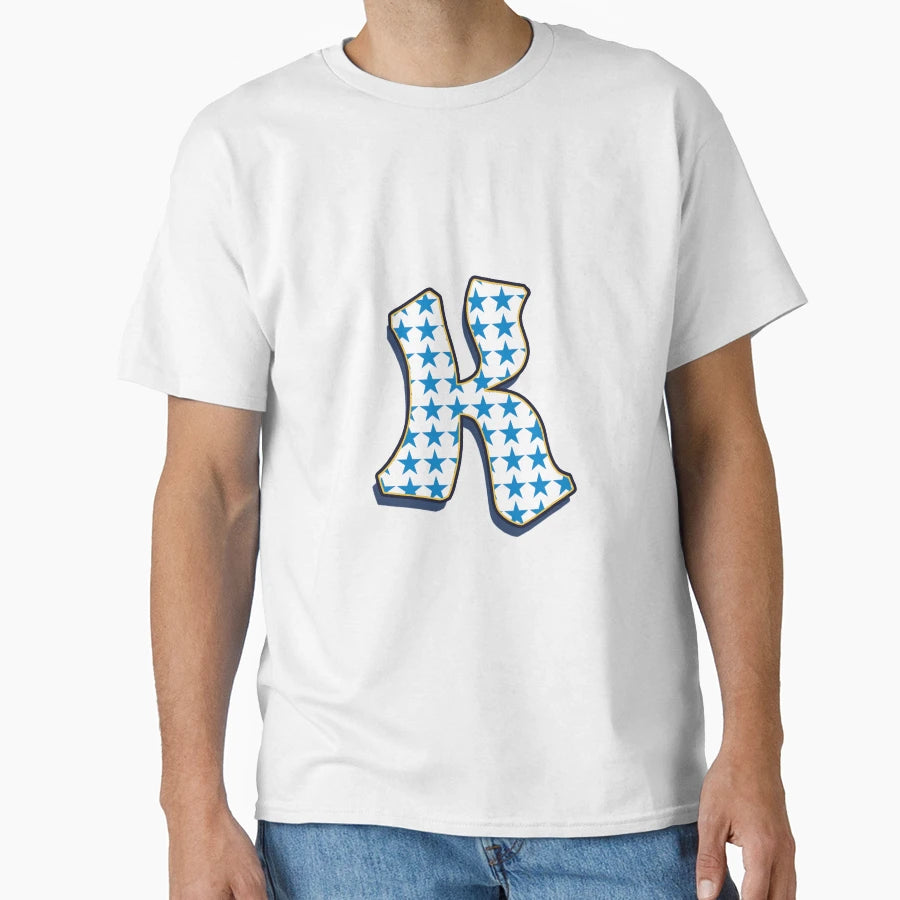 Letter K Stars T-Shirt - Fun Novelty Design Men Women - T-Shirt, Sweatshirt, Hoodie