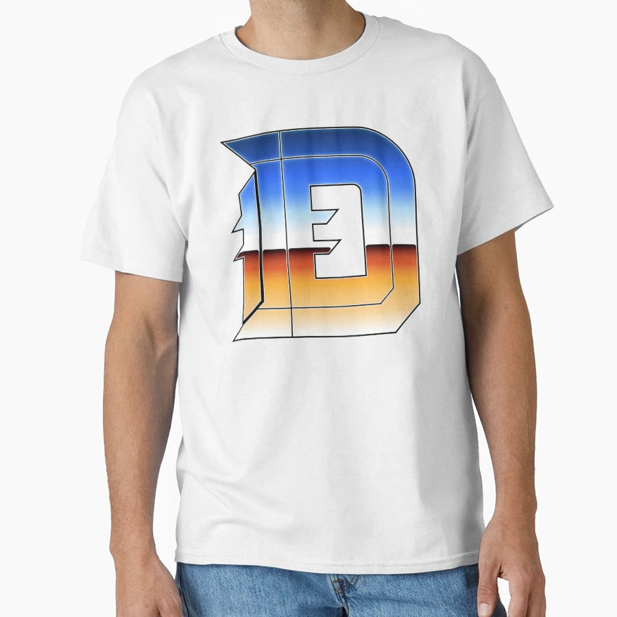 Detroit D Chrome Ii T-Shirt - Graphic Print Unisex - T-Shirt, Sweatshirt, Hoodie