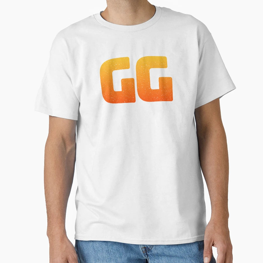 Gg Good Game Hot Orange T-Shirt - Custom Art Print for Adults - T-Shirt, Sweatshirt, Hoodie
