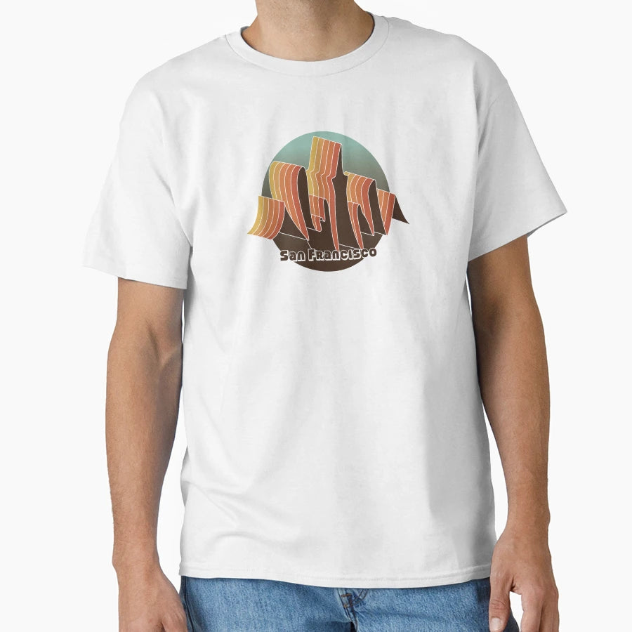 San Francisco Vaporwave T-Shirt - Fun Novelty Design Men Women - T-Shirt, Sweatshirt, Hoodie