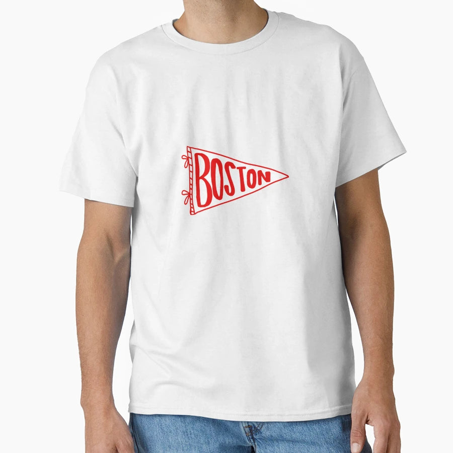 Boston Pennant T-Shirt - Trendy Graphic for Adults - T-Shirt, Sweatshirt, Hoodie