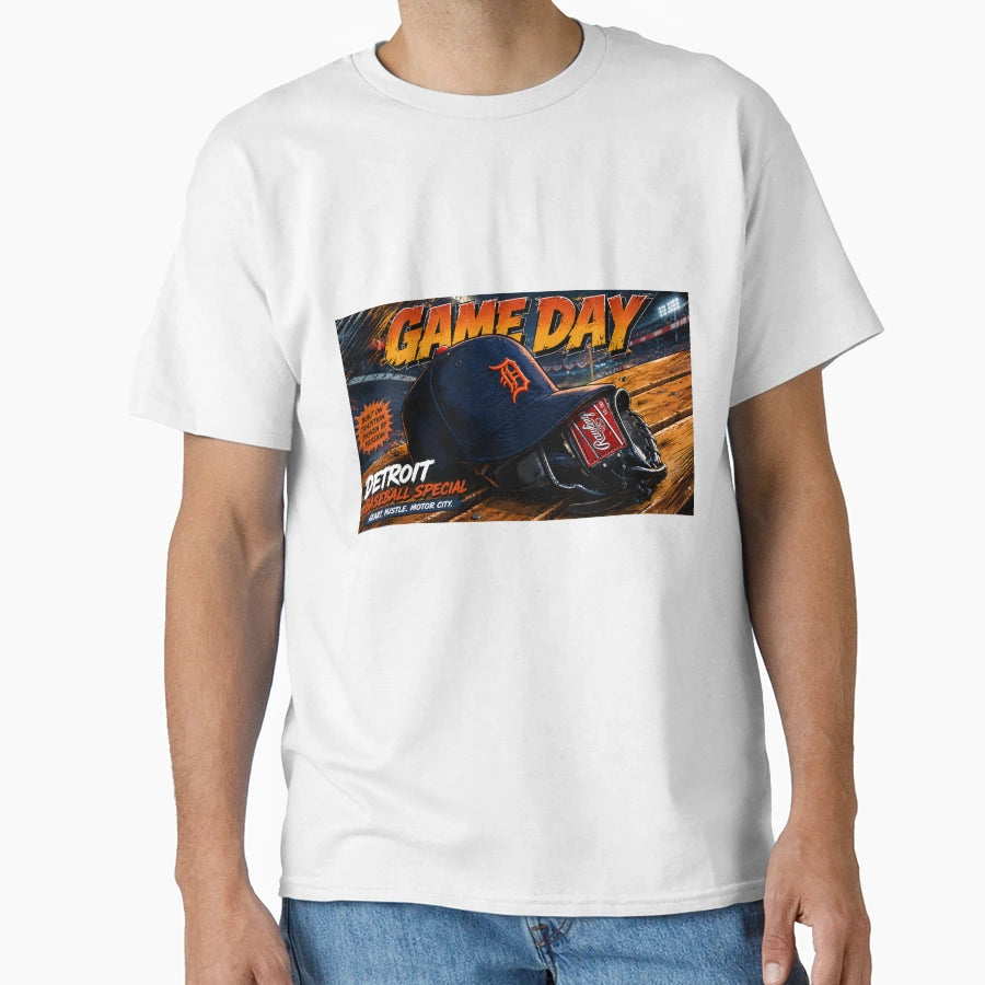 Tigers Hat And Glove T-Shirt - Streetwear Style Unisex - T-Shirt, Sweatshirt, Hoodie
