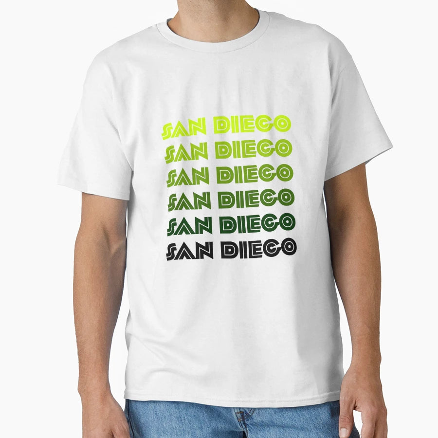 Green San Diego T-Shirt - Custom Art Print Men Women - T-Shirt, Sweatshirt, Hoodie