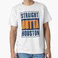Straight Out Houston Baseball T-Shirt - Unique Graphic Unisex - T-Shirt, Sweatshirt, Hoodie