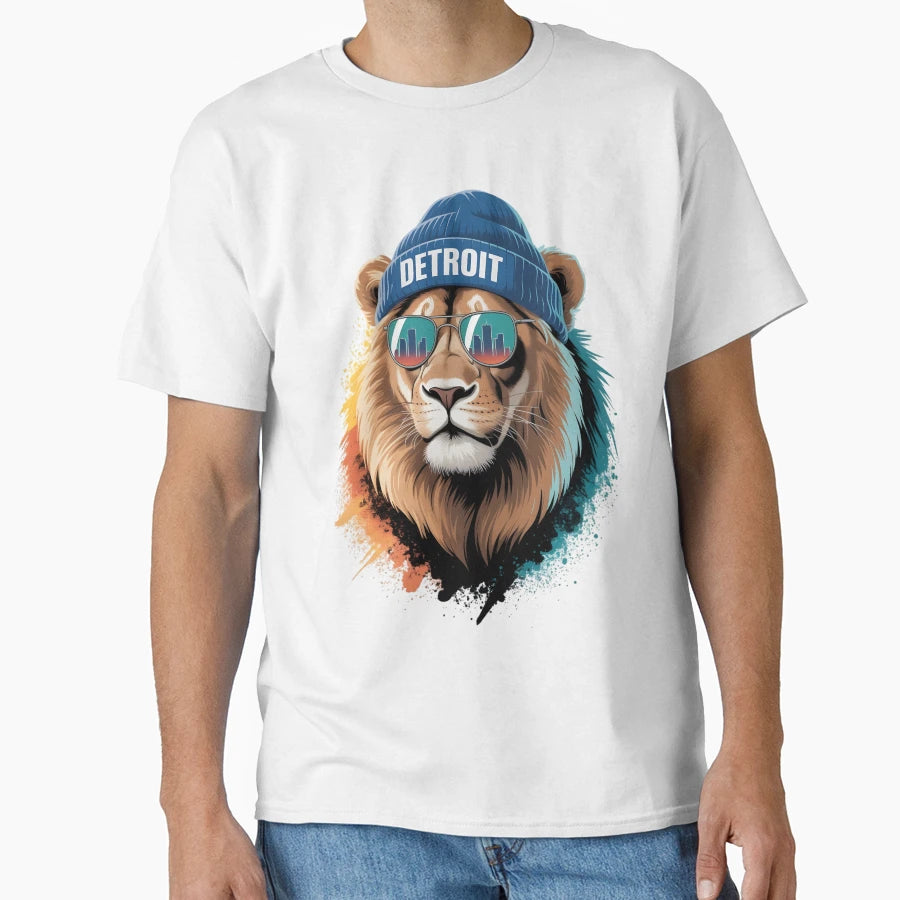 Detroit Lions T-Shirt - Custom Art Print Men Women - T-Shirt, Sweatshirt, Hoodie