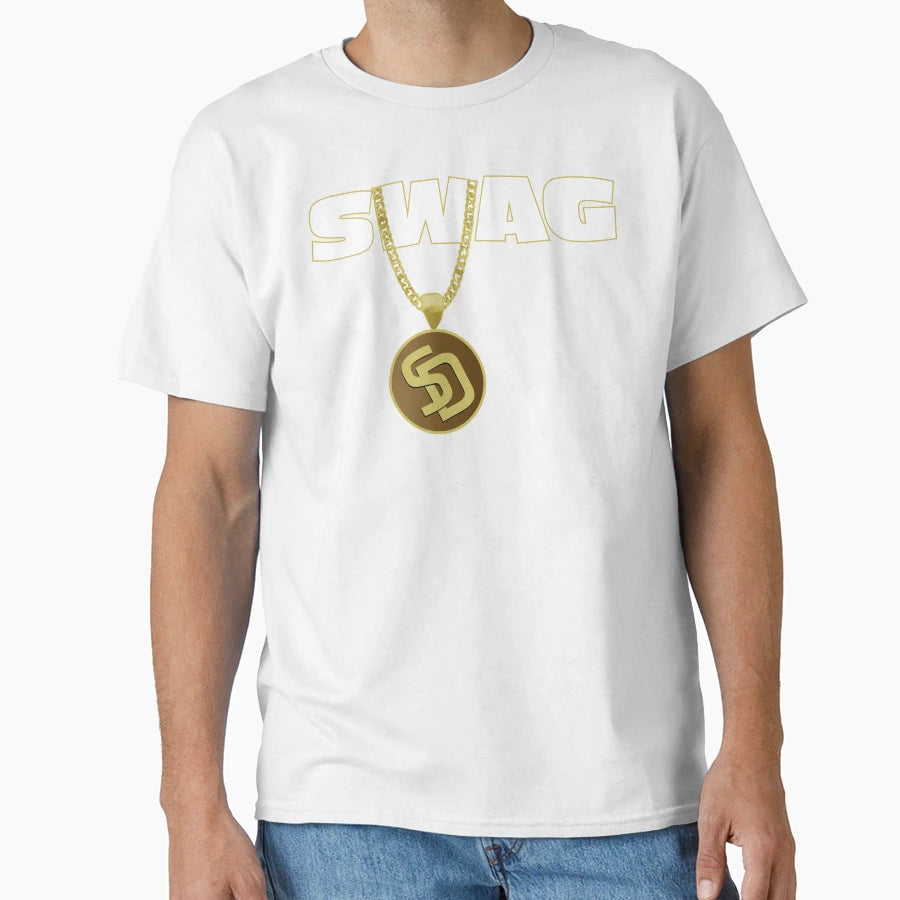 Swag Chain San Diego Baseball Home Run T-Shirt - Streetwear Style Unisex - T-Shirt, Sweatshirt, Hoodie
