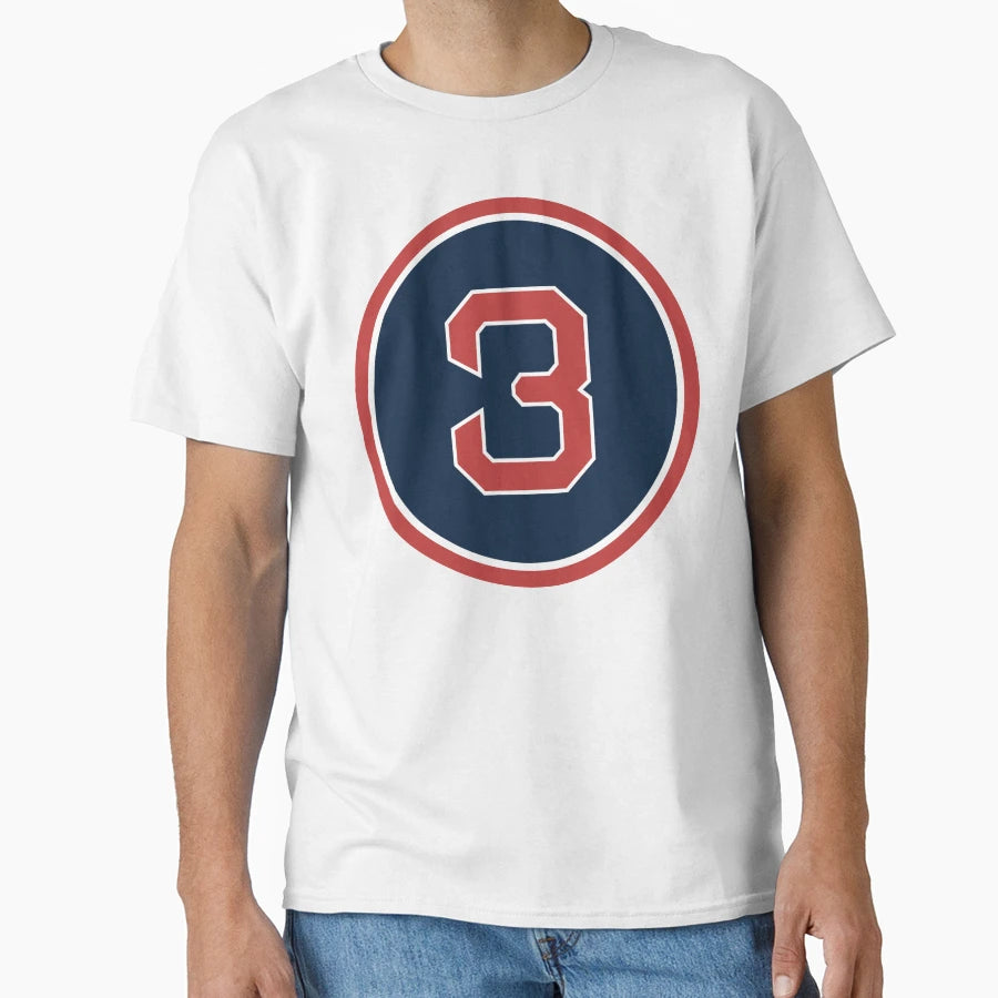 Jimmie Foxx 3 Jersey Number T-Shirt - Custom Art Print Unisex - T-Shirt, Sweatshirt, Hoodie
