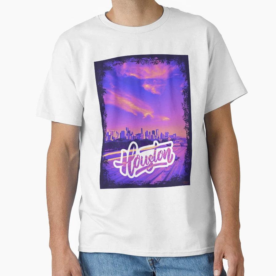 Theh Houston Purple Drank Inspired H Town T-Shirt - Trendy Graphic Unisex - T-Shirt, Sweatshirt, Hoodie