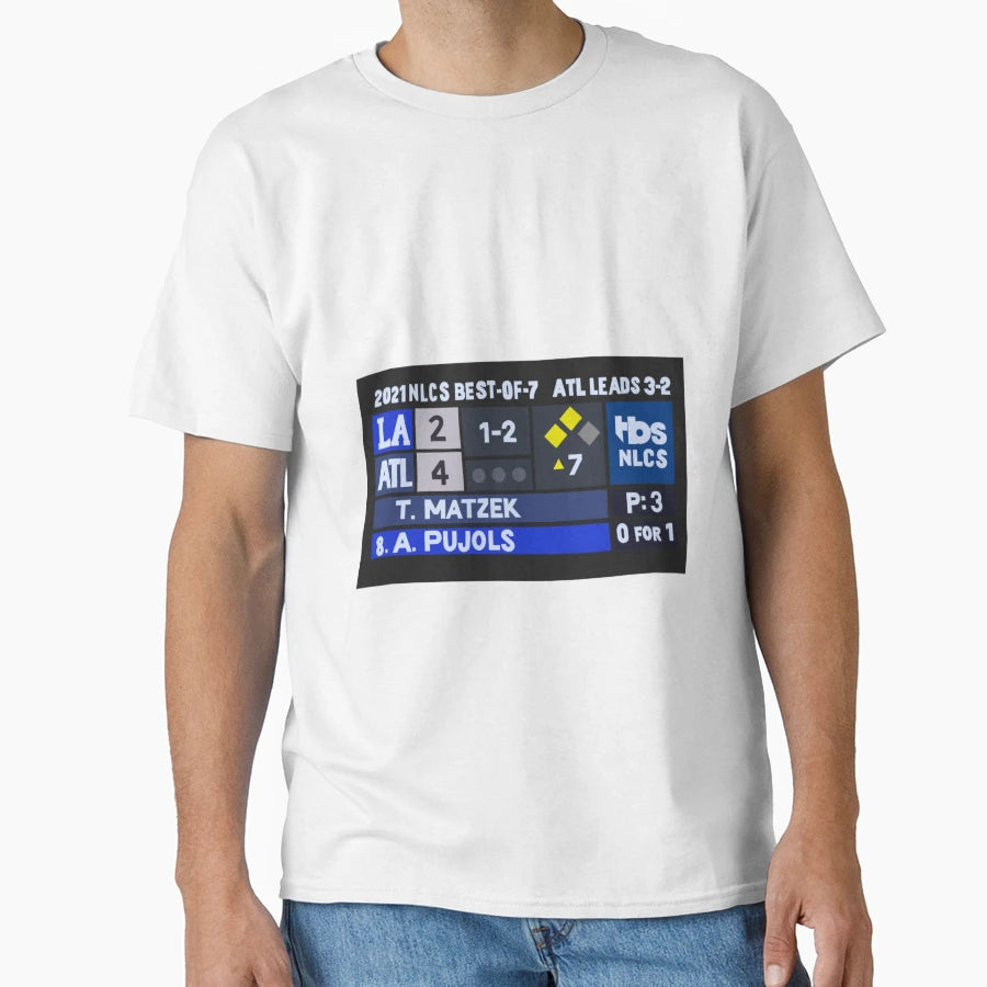 Tyler Matzek Game 6 Scoreboard T-Shirt - Novelty Apparel Men Women - T-Shirt, Sweatshirt, Hoodie