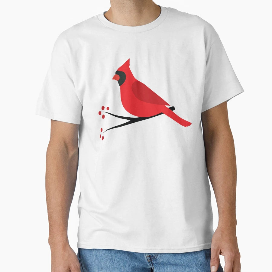 Red Cardinal Bird T-Shirt - Graphic Print Men Women - T-Shirt, Sweatshirt, Hoodie
