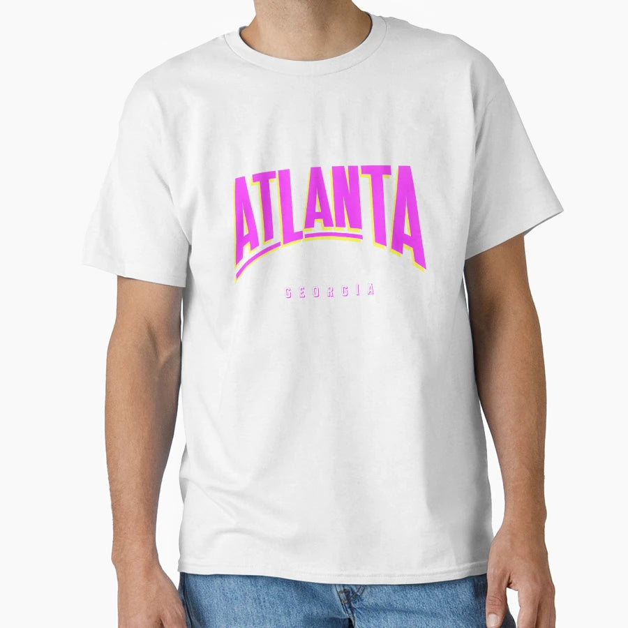 Altanta Georgia Usa Purple Arc T-Shirt - Unique Graphic Men Women - T-Shirt, Sweatshirt, Hoodie