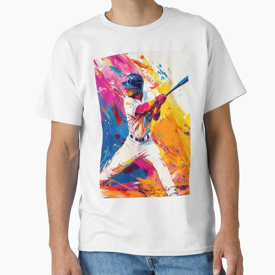 Abstract Depiction Baseball Player T-Shirt - Novelty Apparel Unisex - T-Shirt, Sweatshirt, Hoodie