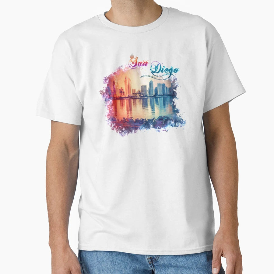 San Diego T-Shirt - Minimalist Print Men Women - T-Shirt, Sweatshirt, Hoodie