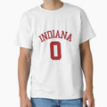 Indiana Basketball Jersey 0 T-Shirt - Minimalist Print for Adults - T-Shirt, Sweatshirt, Hoodie