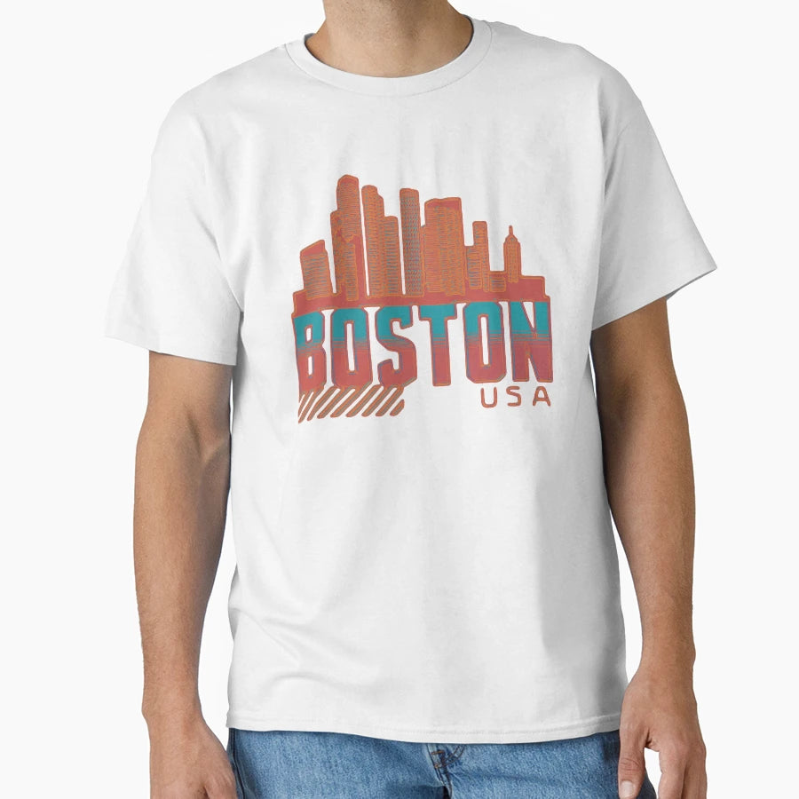 Boston T-Shirt - Custom Art Print Unisex - T-Shirt, Sweatshirt, Hoodie