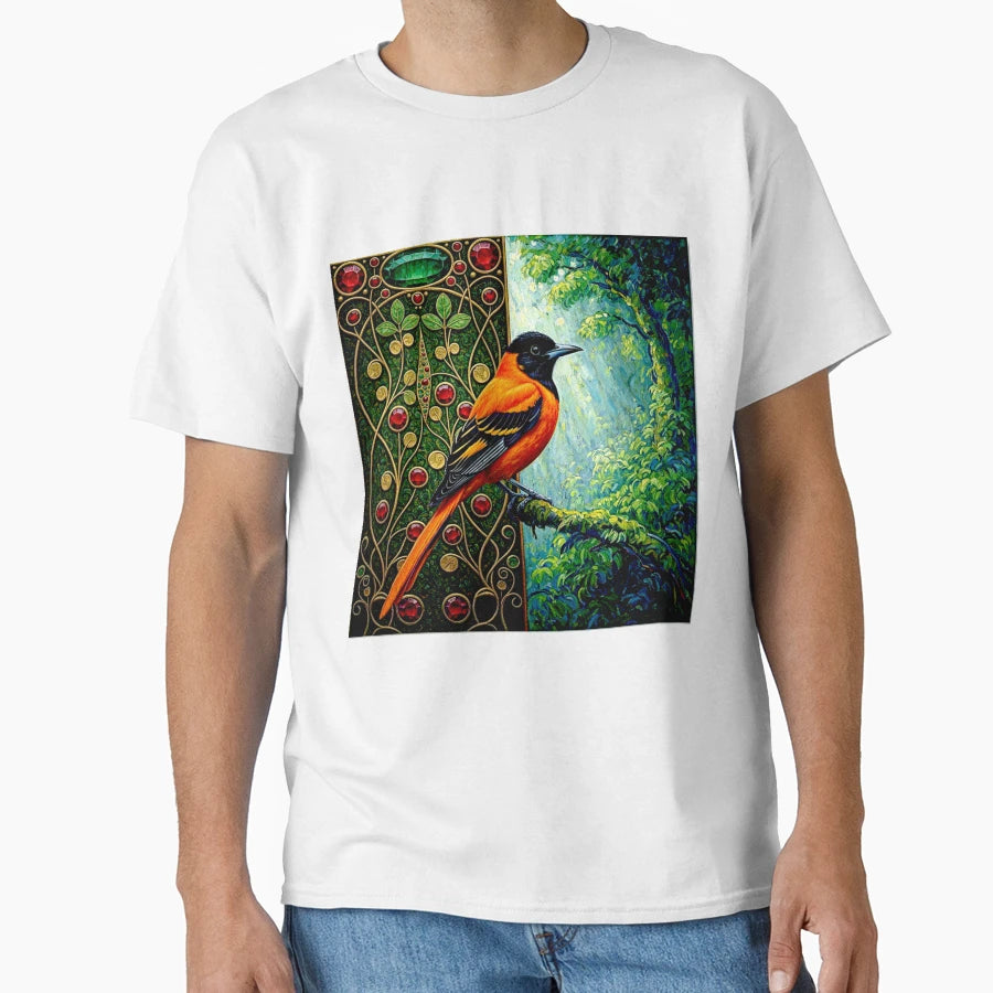 Campo Oriole Icterus Jamacaii 1 T-Shirt - Custom Art Print Unisex - T-Shirt, Sweatshirt, Hoodie
