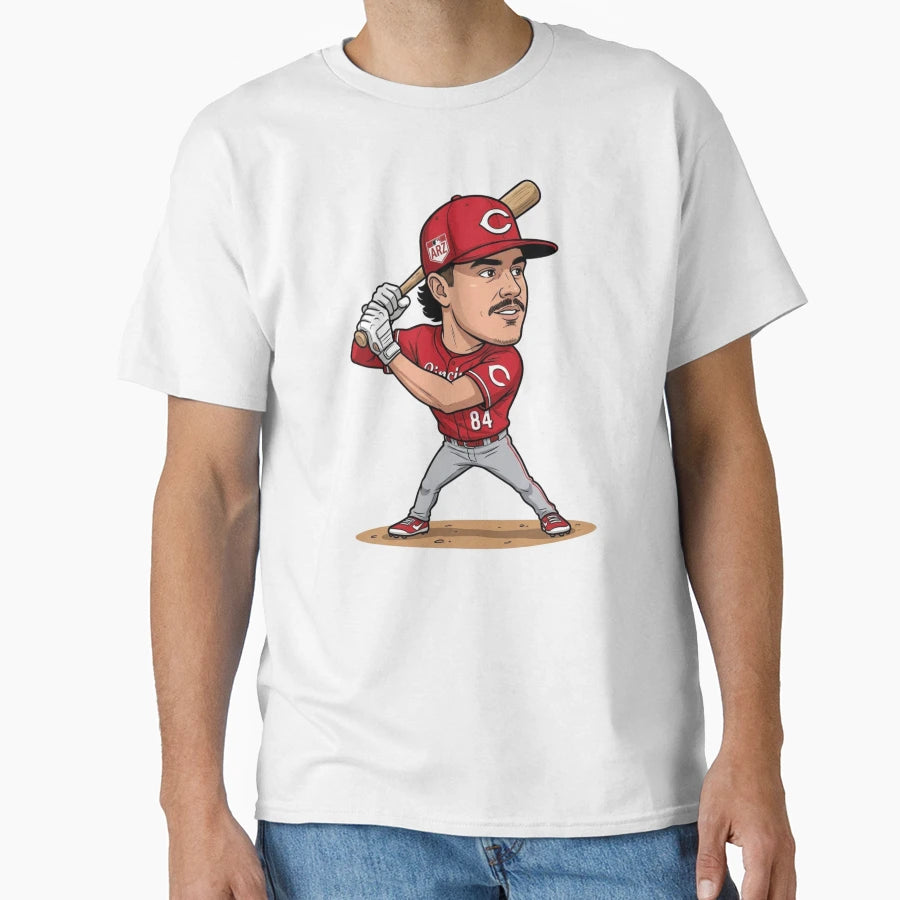 Cincinnati Baseball Player 84 Chibi T-Shirt - Unique Graphic Men Women - T-Shirt, Sweatshirt, Hoodie