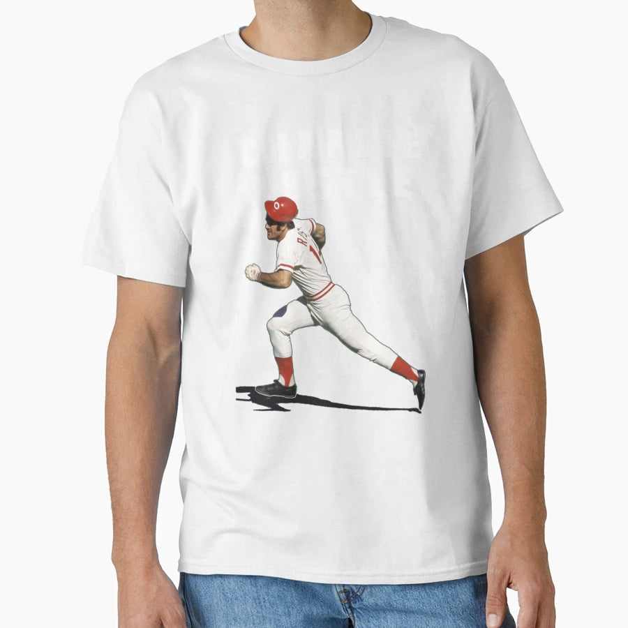 Mr Hustle Pete Rose Charlie Hustle Legend T-Shirt - Graphic Print Men Women - T-Shirt, Sweatshirt, Hoodie