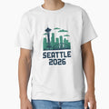 Seattle 2026 Space Needle Stadium T-Shirt - Minimalist Print Men Women - T-Shirt, Sweatshirt, Hoodie